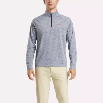 Cationic Wicking Quarter-Zip Sweatshirt til mænd