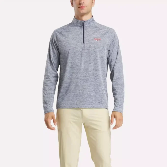 Cationic Wicking Quarter-Zip Sweatshirt til mænd