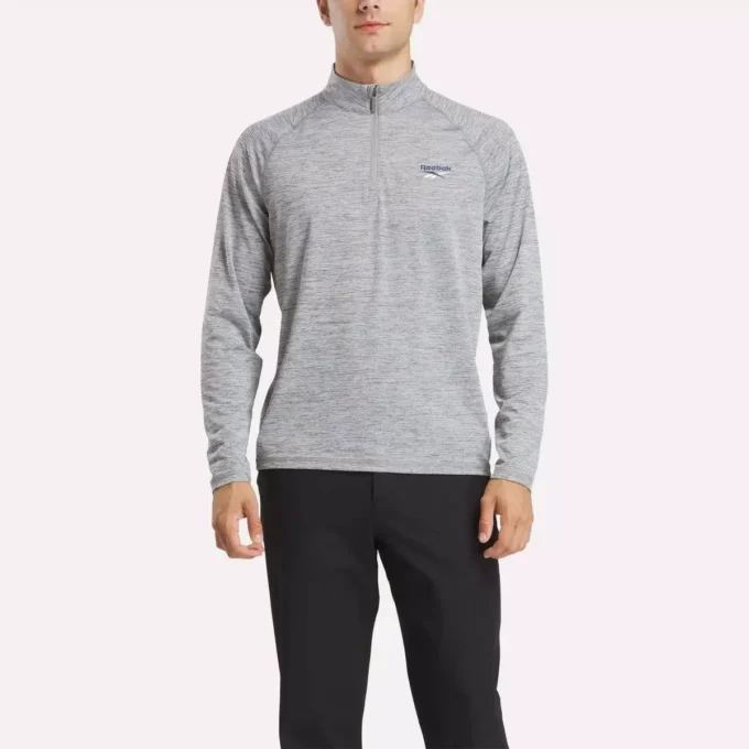 Cationic Wicking Quarter-Zip Sweatshirt til mænd