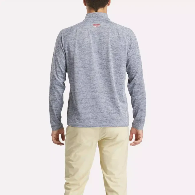 Cationic Wicking Quarter-Zip Sweatshirt til mænd