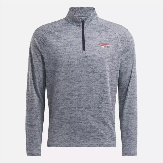 Cationic Wicking Quarter-Zip Sweatshirt til mænd
