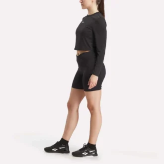 Core Slim Fit Crop langærmet T-shirt til kvinder