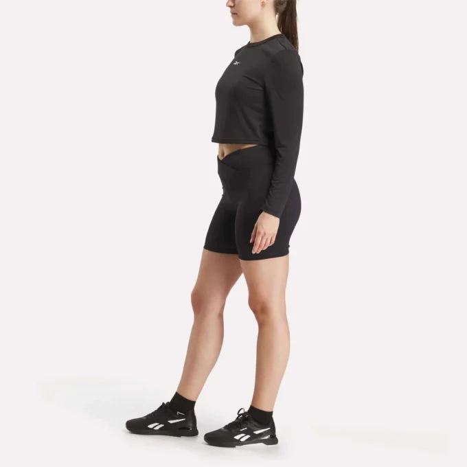 Core Slim Fit Crop langærmet T-shirt til kvinder Core Slim Fit Crop langærmet T-shirt til kvinder
