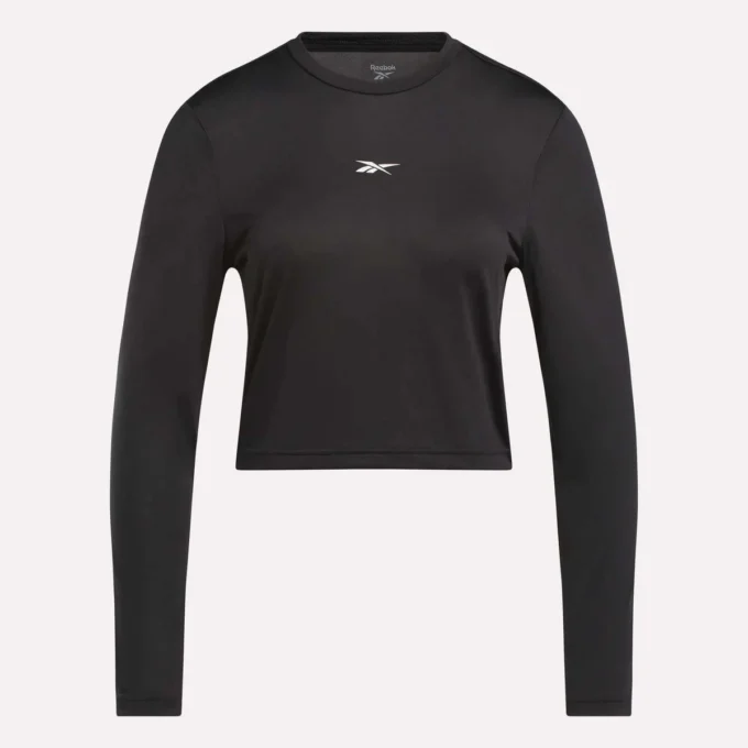 Core Slim Fit Crop langærmet T-shirt til kvinder Core Slim Fit Crop langærmet T-shirt til kvinder