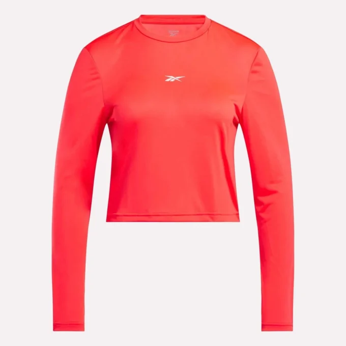 Core Slim Fit Crop langærmet T-shirt til kvinder Core Slim Fit Crop langærmet T-shirt til kvinder