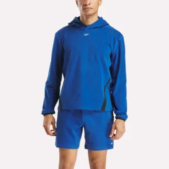 Fleece-hoodie til mænd