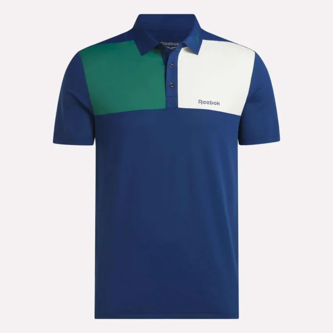 Herre polo med farveblokkeret limet krave Herre polo med farveblokkeret limet krave