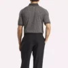 Herre-poloskjorte med korte ærmer i tonet Vector Jacquard med ribkant Herre-poloskjorte med korte ærmer i tonet Vector Jacquard med ribkant