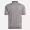 Herre-poloskjorte med korte ærmer i tonet Vector Jacquard med ribkant Herre-poloskjorte med korte ærmer i tonet Vector Jacquard med ribkant