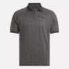 Herre-poloskjorte med korte ærmer i tonet Vector Jacquard med ribkant Herre-poloskjorte med korte ærmer i tonet Vector Jacquard med ribkant