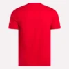 Herre-T-shirt med lille logo, rund hals og korte ærmer