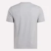 Herre-T-shirt med lille logo, rund hals og korte ærmer