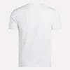 Herre-T-shirt med lille logo, rund hals og korte ærmer