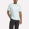 Herre-T-shirt med stort logo og rund hals Herre-T-shirt med stort logo og rund hals