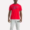 Herre-T-shirt med stort logo og rund hals Herre-T-shirt med stort logo og rund hals