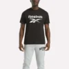 Herre-T-shirt med stort logo og rund hals Herre-T-shirt med stort logo og rund hals