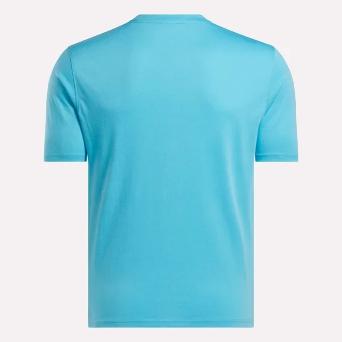 Herre-T-shirt med stort logo og rund hals Herre-T-shirt med stort logo og rund hals
