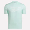 Herre-T-shirt med stort logo og rund hals Herre-T-shirt med stort logo og rund hals