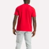 Herre-T-shirt med stort logo og rund hals Herre-T-shirt med stort logo og rund hals