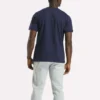 Herre-T-shirt med stort logo og rund hals Herre-T-shirt med stort logo og rund hals
