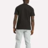 Herre-T-shirt med stort logo og rund hals Herre-T-shirt med stort logo og rund hals