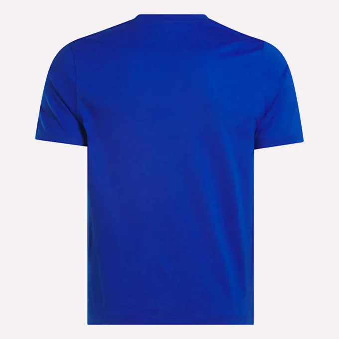 Herre-T-shirt med stort logo og rund hals Herre-T-shirt med stort logo og rund hals