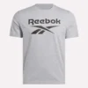 Herre-T-shirt med stort logo og rund hals Herre-T-shirt med stort logo og rund hals