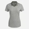 Johnny Collar Micro Floral Polo-shirt med korte ærmer til kvinder Johnny Collar Micro Floral Polo-shirt med korte ærmer til kvinder