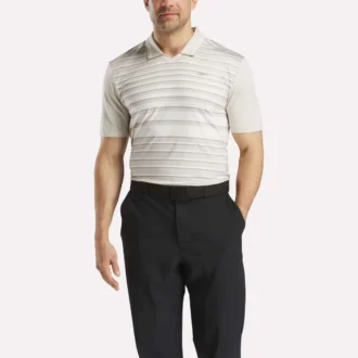 Kortærmet Nano Stripe Pullover Polo til mænd