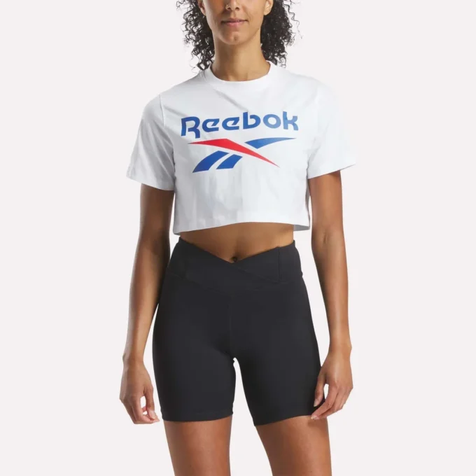 Kortærmet T-shirt med tofarvet logo til kvinder Kortærmet T-shirt med tofarvet logo til kvinder