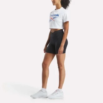 Kortærmet T-shirt med tofarvet logo til kvinder
