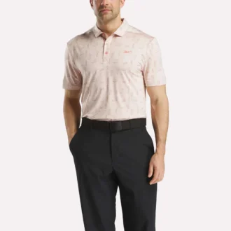 Kortærmet turneringspoloskjorte med ætsetryk