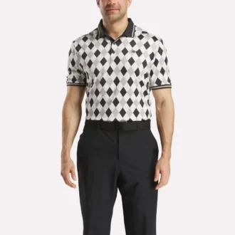 Kortærmet Vector Argyle Print Polo til mænd