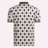 Kortærmet Vector Argyle Print Polo til mænd Kortærmet Vector Argyle Print Polo til mænd