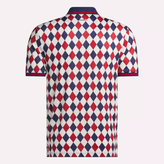 Kortærmet Vector Argyle Print Polo til mænd Kortærmet Vector Argyle Print Polo til mænd