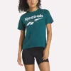 Kvinders tofarvet logo-T-shirt med korte ærmer