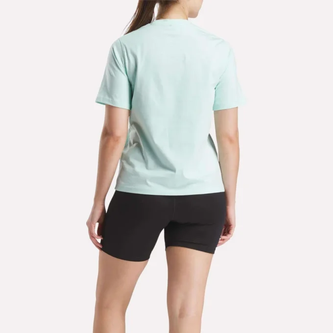 Kvinders tofarvet logo-T-shirt med korte ærmer