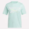 Kvinders tofarvet logo-T-shirt med korte ærmer