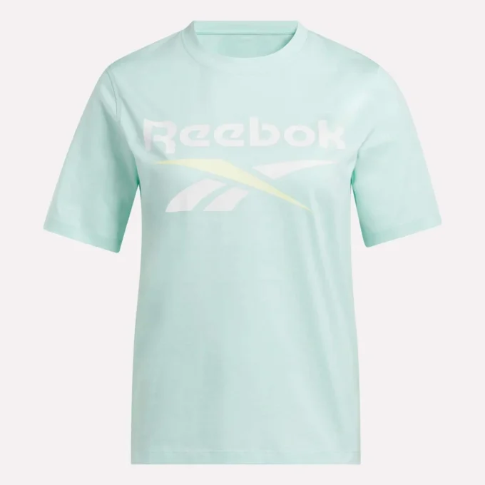 Kvinders tofarvet logo-T-shirt med korte ærmer