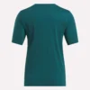 Kvinders tofarvet logo-T-shirt med korte ærmer