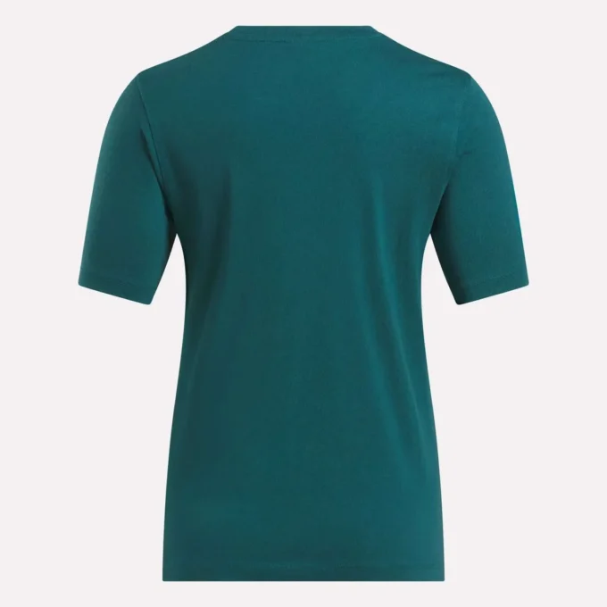 Kvinders tofarvet logo-T-shirt med korte ærmer