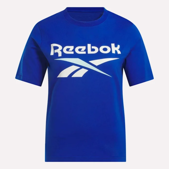 Kvinders tofarvet logo-T-shirt med korte ærmer