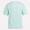 Kvinders tofarvet logo-T-shirt med korte ærmer