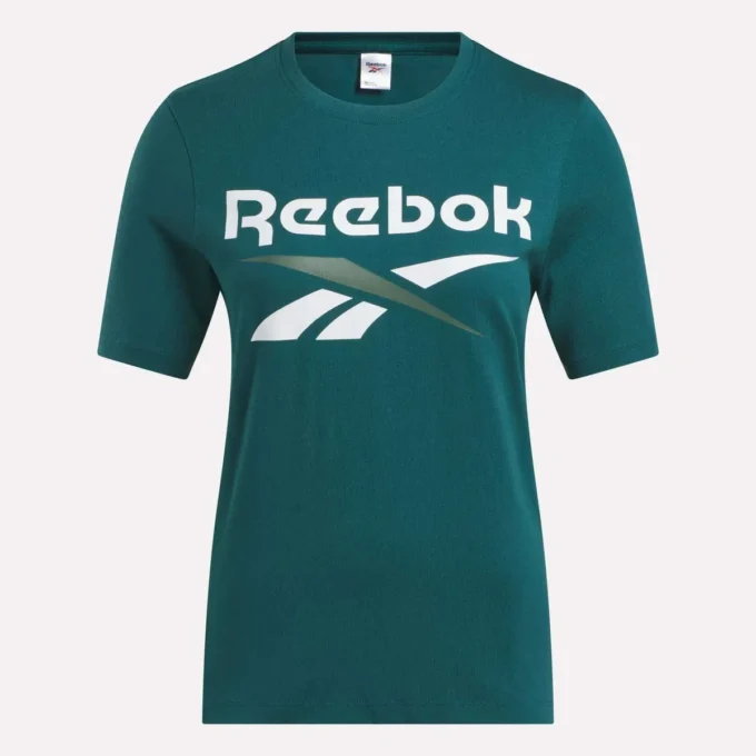 Kvinders tofarvet logo-T-shirt med korte ærmer