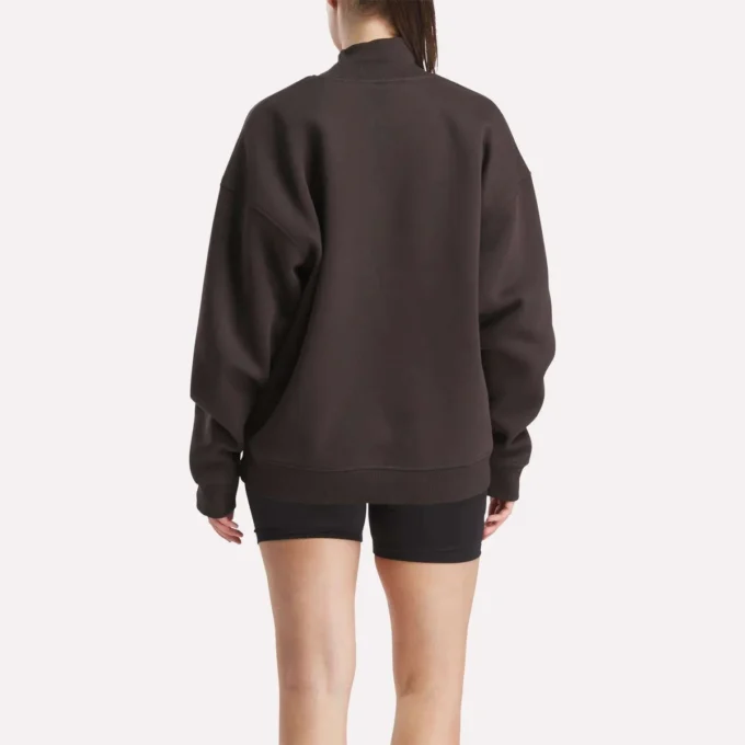 Lang sweatshirt med rullekrave til kvinder Lang sweatshirt med rullekrave til kvinder