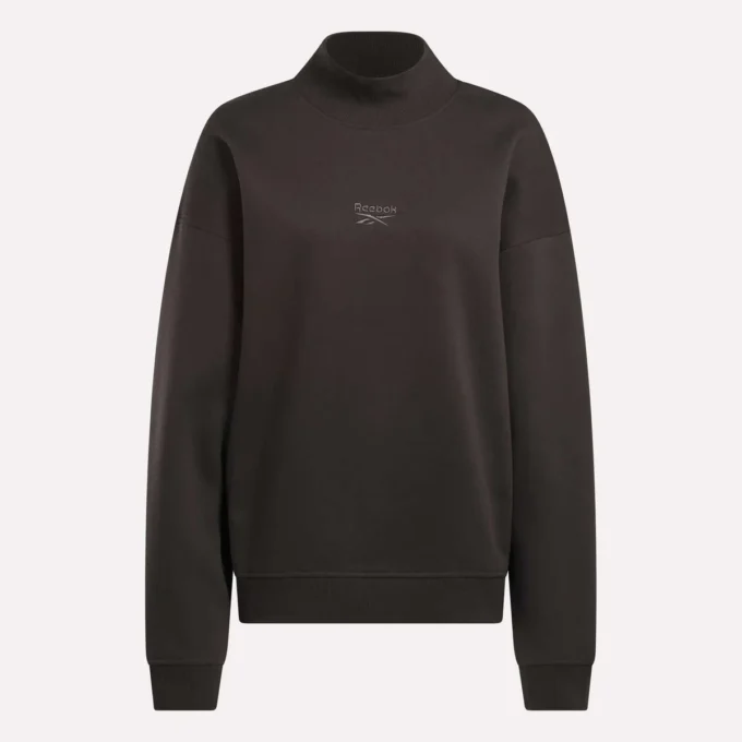 Lang sweatshirt med rullekrave til kvinder Lang sweatshirt med rullekrave til kvinder