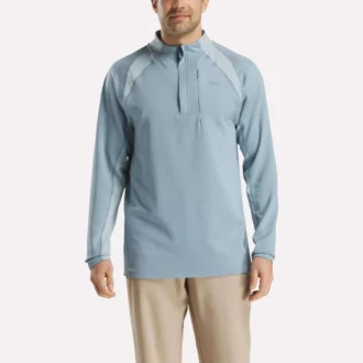 Langærmet Aero Flex 1/4 Zip pullover til mænd