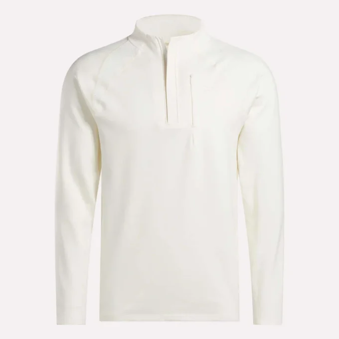 Langærmet Aero Flex 1/4 Zip pullover til mænd Langærmet Aero Flex 1/4 Zip pullover til mænd