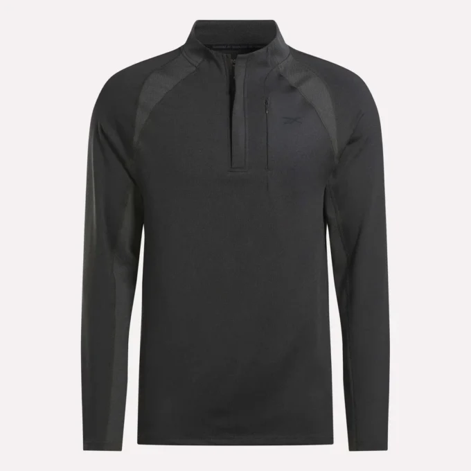 Langærmet Aero Flex 1/4 Zip pullover til mænd Langærmet Aero Flex 1/4 Zip pullover til mænd