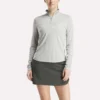 Langærmet Engineered Vector Jacquard 1/4 Zip golfpullover til kvinder Langærmet Engineered Vector Jacquard 1/4 Zip golfpullover til kvinder